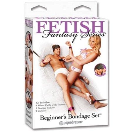 1549P      Beginner’s Bondage Set with 4 Cuffs, 2 Candles, Feather Tickler and Love Mask - LAST CHANCE - Final Closeout! MEGA Deal   , Sub-Shop.com Bondage and Fetish Superstore