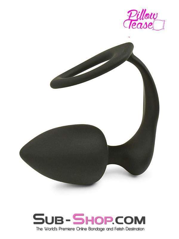 1553M-SIS      Sissy Vixen Silicone Cock Ring and Anal Plugger, Medium Plug Sissy   , Sub-Shop.com Bondage and Fetish Superstore