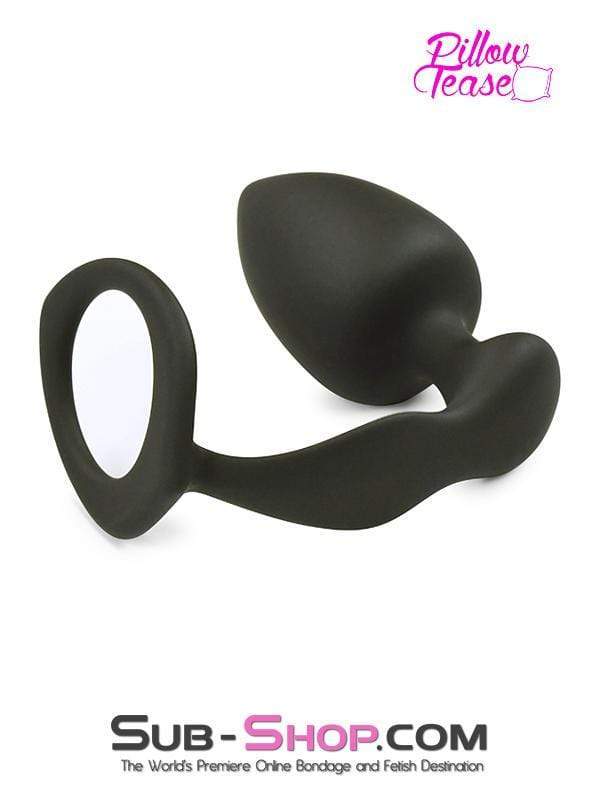 1553M-SIS      Sissy Vixen Silicone Cock Ring and Anal Plugger, Medium Plug Sissy   , Sub-Shop.com Bondage and Fetish Superstore