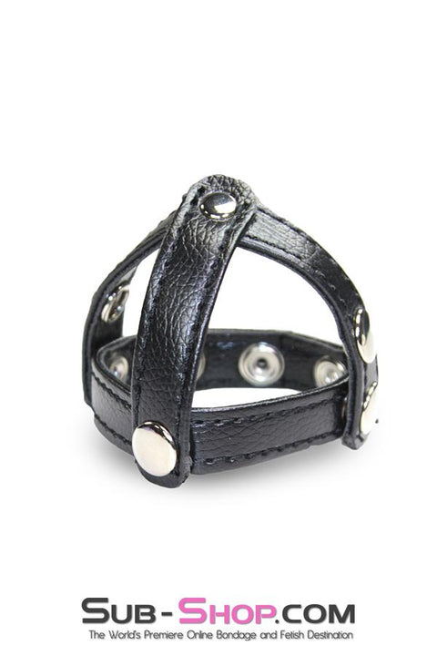 1554M      T-Style Cock Ring with Ball Divider Strap Cock & Ball Strap   , Sub-Shop.com Bondage and Fetish Superstore