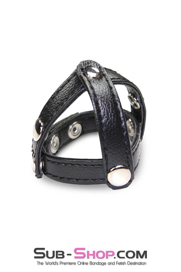 1554M      T-Style Cock Ring with Ball Divider Strap Cock & Ball Strap   , Sub-Shop.com Bondage and Fetish Superstore