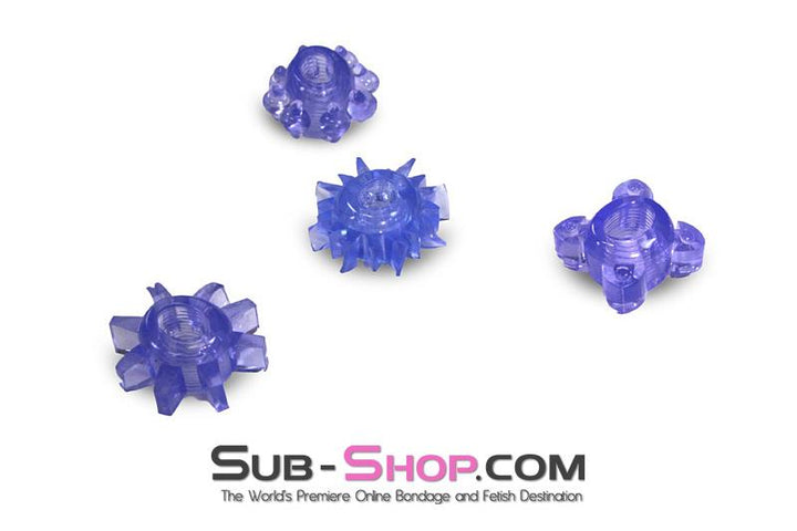1555M      Assorted Colors and Styles Super Stretch French Tickler Cock Ring Cock Ring   , Sub-Shop.com Bondage and Fetish Superstore