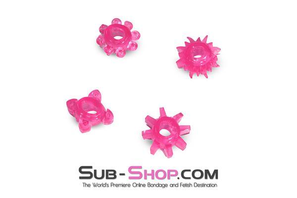 1555M      Assorted Colors and Styles Super Stretch French Tickler Cock Ring - MEGA Deal MEGA Deal   , Sub-Shop.com Bondage and Fetish Superstore