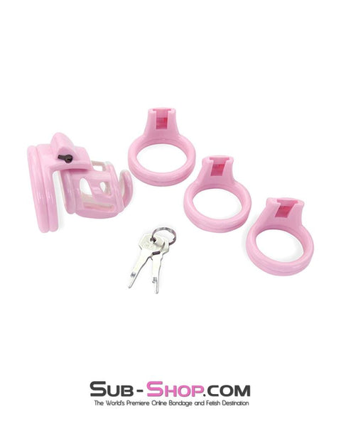 1561AR      Pretty Boy Pink Sissy High Security Male Chastity Device - MEGA Deal MEGA Deal   , Sub-Shop.com Bondage and Fetish Superstore