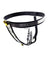 1569R      Double Jeopardy Locking Steel Female Chastity Belt with Graduated Dildo and Anal Plugs Chastity   , Sub-Shop.com Bondage and Fetish Superstore