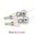 1573R      Sub Shock Super Endurance Chrome Weighted Electro Stim Spring Wire Nipple Clamps with Lead Wire Set - LAST CHANCE - Final Closeout! Black Friday Blowout   , Sub-Shop.com Bondage and Fetish Superstore