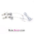 1573R      Sub Shock Super Endurance Chrome Weighted Electro Stim Spring Wire Nipple Clamps with Lead Wire Set - LAST CHANCE - Final Closeout! Black Friday Blowout   , Sub-Shop.com Bondage and Fetish Superstore