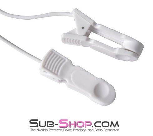 1576R      Sub Shock Electro Stim Nipple Clamps and Dual Adjustable Cock Shock Band Set with Lead Wires Nipple Clamp   , Sub-Shop.com Bondage and Fetish Superstore