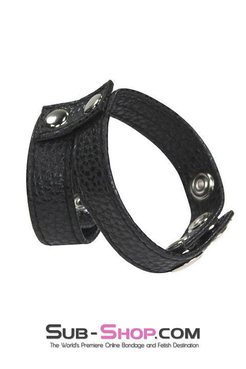 1580M      Adjustable Cock and Ball Snap Ring Strap Cock & Ball Strap   , Sub-Shop.com Bondage and Fetish Superstore