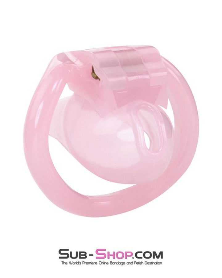 1581AR-SIS      Sissy Cuckold Mini Pink High Security Locking Male Chastity Sissy   , Sub-Shop.com Bondage and Fetish Superstore