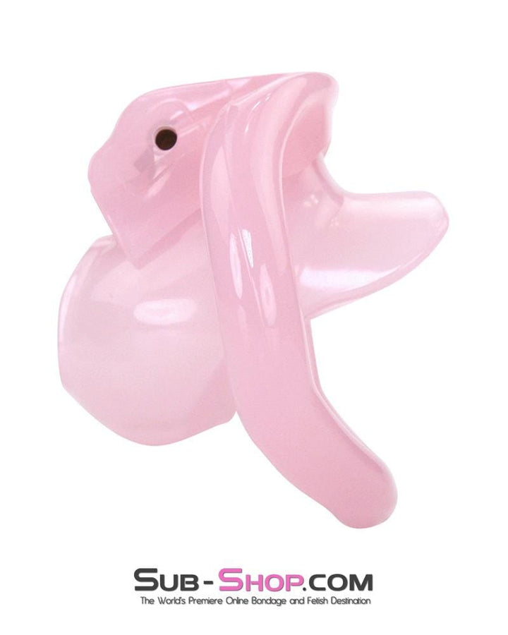1581AR-SIS      Sissy Cuckold Mini Pink High Security Locking Male Chastity Sissy   , Sub-Shop.com Bondage and Fetish Superstore