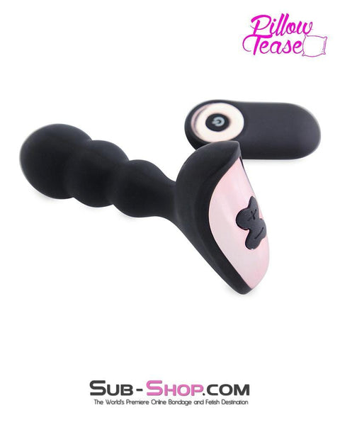 1594M-SIS      Sissy Maid Rechargeable Remote Control 10 Function Waterproof Vibrating Wireless Silicone Anal Plug Sissy   , Sub-Shop.com Bondage and Fetish Superstore