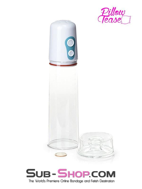 1609M      Auto Vacuum White Penis Pump Penis Pump   , Sub-Shop.com Bondage and Fetish Superstore