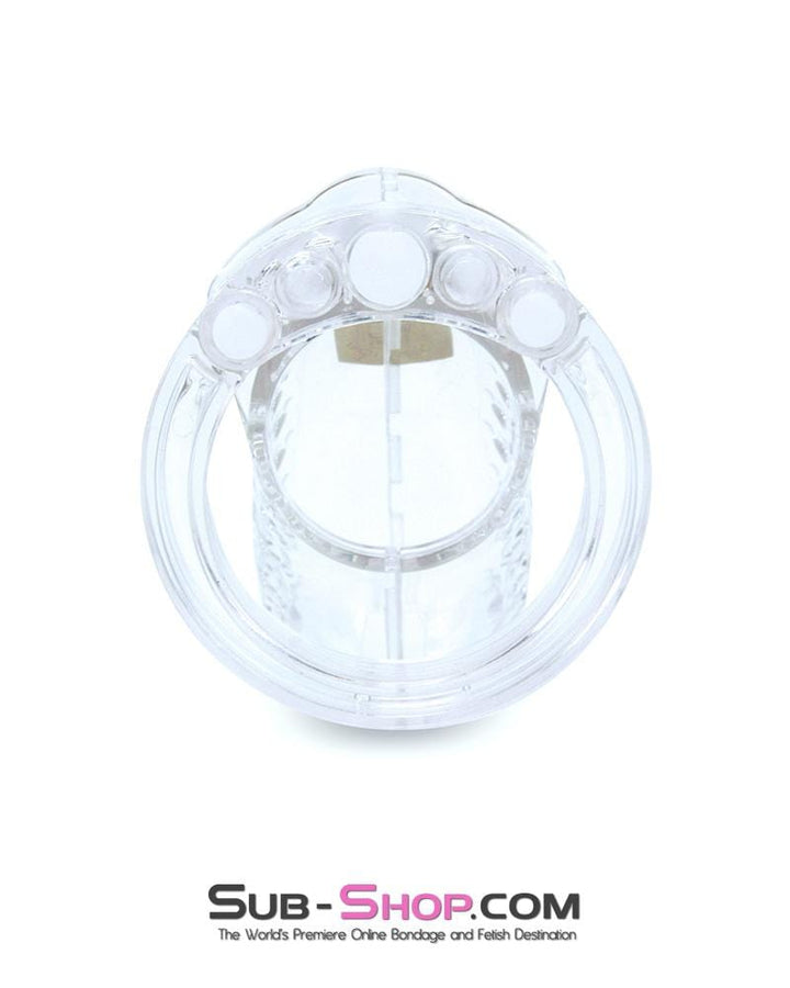 1623AR      Short Stockade Clear Cage Male Chastity Device - MEGA Deal MEGA Deal   , Sub-Shop.com Bondage and Fetish Superstore