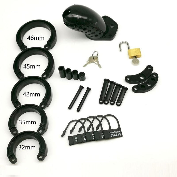 1626AR      Short Stockade Black Cage Male Chastity Device Chastity   , Sub-Shop.com Bondage and Fetish Superstore