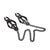 1631DL      Dark Pleasures Blackline Japanese Clover Nipple Clamps Nipple Clamp   , Sub-Shop.com Bondage and Fetish Superstore