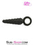 1632M      Twist Cone Spiral Silicone Anal Massager with Steel Pull Ring Butt Plug   , Sub-Shop.com Bondage and Fetish Superstore