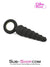 1632M      Twist Cone Spiral Silicone Anal Massager with Steel Pull Ring Butt Plug   , Sub-Shop.com Bondage and Fetish Superstore