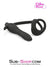 1643M      Silicone Anal Vibe Plug with Dual Cock and Ball Rings - MEGA Deal Black Friday Blowout   , Sub-Shop.com Bondage and Fetish Superstore