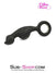 1650M      Double Bulb Silicone Anal Massager with Metal Pull Ring - LAST CHANCE - Final Closeout! Black Friday Blowout   , Sub-Shop.com Bondage and Fetish Superstore