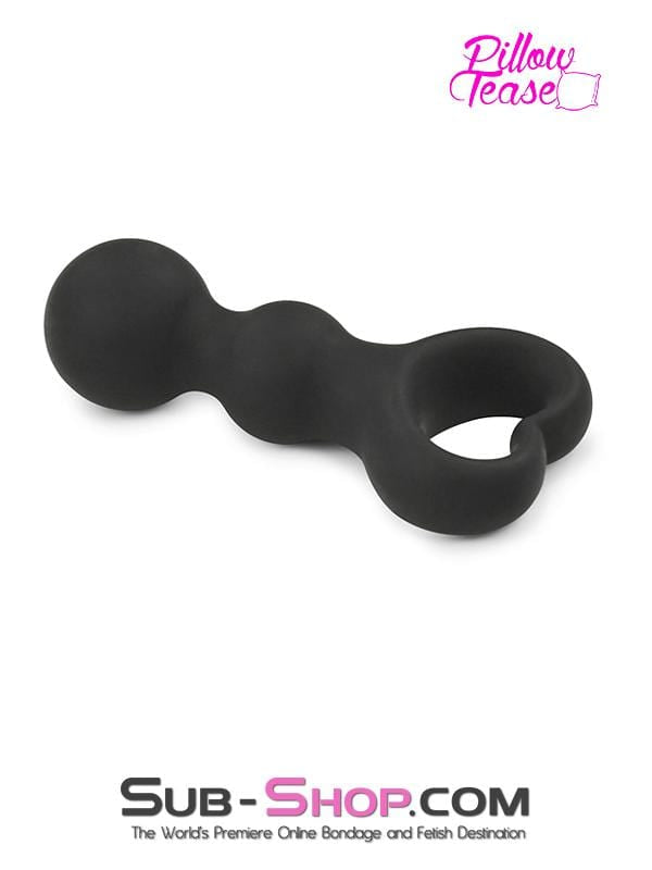 1657M      Heart Pull Ring Silicone Bumpy Anal Massager - MEGA Deal Black Friday Blowout   , Sub-Shop.com Bondage and Fetish Superstore