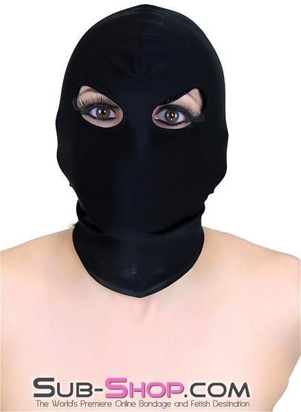 1669DL       Spandex Beginner Open Eyes Hood - MEGA Deal Black Friday Blowout   , Sub-Shop.com Bondage and Fetish Superstore