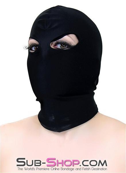 1669DL       Spandex Beginner Open Eyes Hood - MEGA Deal Black Friday Blowout   , Sub-Shop.com Bondage and Fetish Superstore