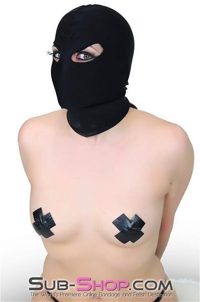1669DL       Spandex Beginner Open Eyes Hood - MEGA Deal Black Friday Blowout   , Sub-Shop.com Bondage and Fetish Superstore