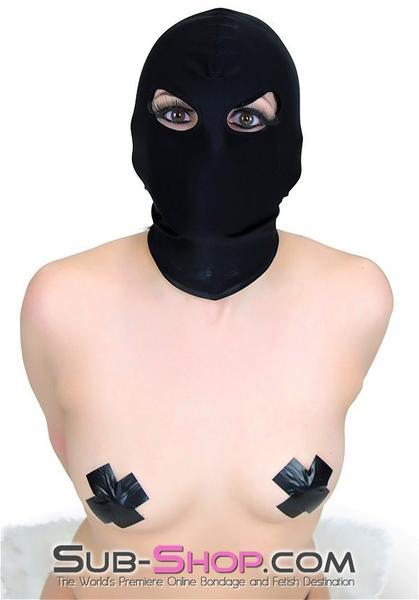 1669DL       Spandex Beginner Open Eyes Hood - MEGA Deal Black Friday Blowout   , Sub-Shop.com Bondage and Fetish Superstore