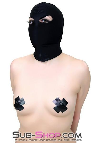 1669DL       Spandex Beginner Open Eyes Hood - MEGA Deal Black Friday Blowout   , Sub-Shop.com Bondage and Fetish Superstore