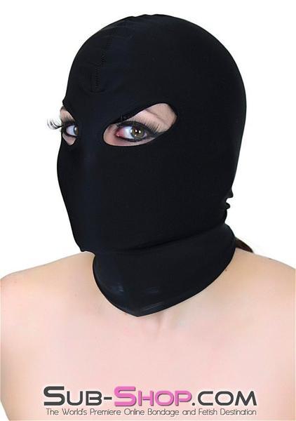 1669DL       Spandex Beginner Open Eyes Hood - MEGA Deal Black Friday Blowout   , Sub-Shop.com Bondage and Fetish Superstore