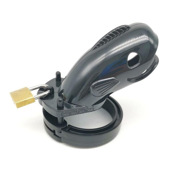 1683AR Black Locking Male Chastity Cage - LAST CHANCE - Final Closeout! MEGA Deal , Sub-Shop.com Bondage and Fetish Superstore