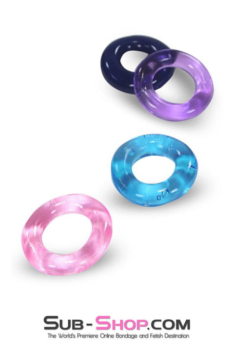 1685M      Assorted Colors and Styles Super Stretch Cock Ring - MEGA Deal Black Friday Blowout   , Sub-Shop.com Bondage and Fetish Superstore