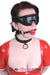 1686DL      Black Comfy Cuffs Padded Blindfold Blindfold   , Sub-Shop.com Bondage and Fetish Superstore