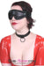 1686DL      Black Comfy Cuffs Padded Blindfold Blindfold   , Sub-Shop.com Bondage and Fetish Superstore