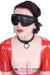 1686DL      Black Comfy Cuffs Padded Blindfold Blindfold   , Sub-Shop.com Bondage and Fetish Superstore