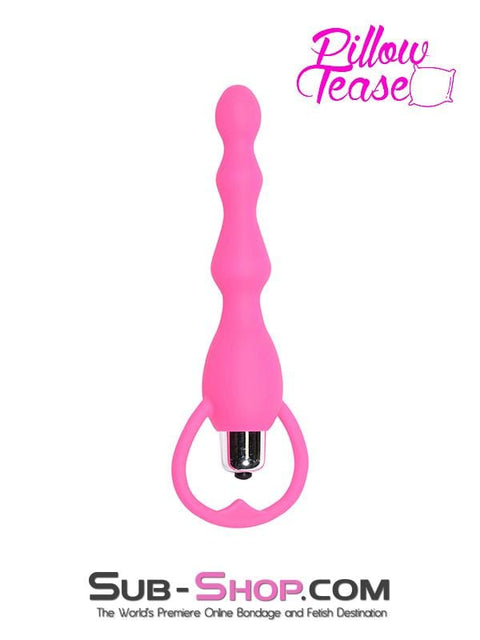 1687M      Vibrating Pink Silicone Anal Beads - LAST CHANCE - Final Closeout! Black Friday Blowout   , Sub-Shop.com Bondage and Fetish Superstore