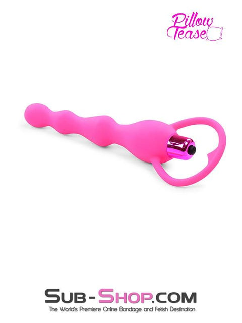 1687M      Vibrating Pink Silicone Anal Beads - LAST CHANCE - Final Closeout! Black Friday Blowout   , Sub-Shop.com Bondage and Fetish Superstore