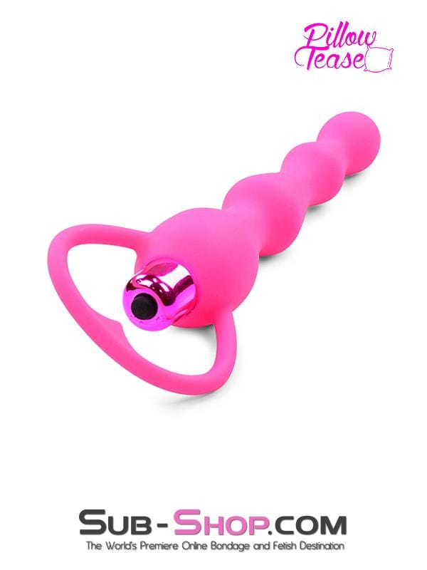 1687M      Vibrating Pink Silicone Anal Beads - LAST CHANCE - Final Closeout! Black Friday Blowout   , Sub-Shop.com Bondage and Fetish Superstore