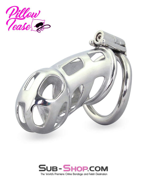 1691AR      Long Teasing Night Steel Male Chastity Cage Device Chastity   , Sub-Shop.com Bondage and Fetish Superstore