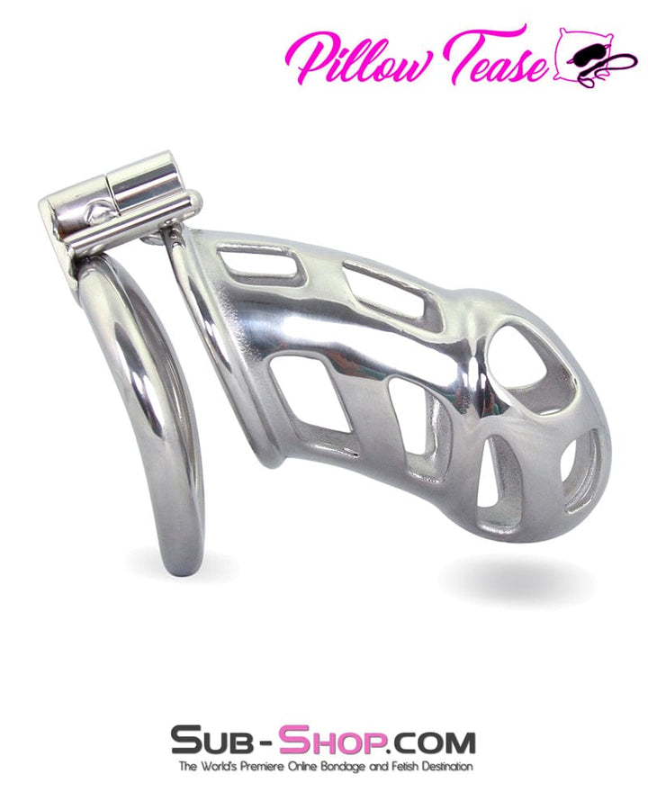 1691AR      Long Teasing Night Steel Male Chastity Cage Device - MEGA Deal MEGA Deal   , Sub-Shop.com Bondage and Fetish Superstore