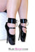 1701A      Black Tie Affair Rubber Bondage Ankle Cuffs Wrist and Ankle Bondage   , Sub-Shop.com Bondage and Fetish Superstore