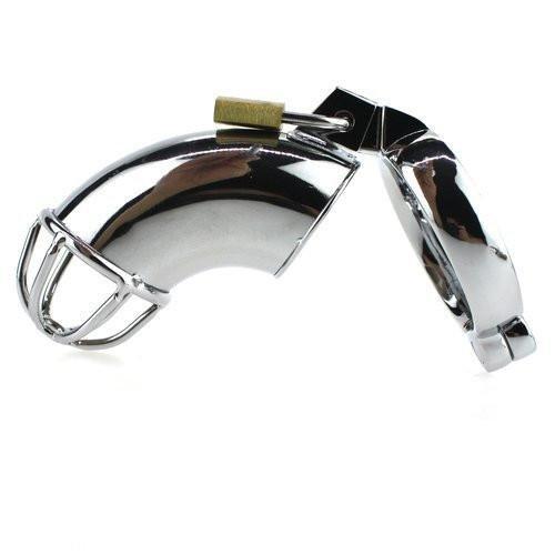 1707HS      Heavy Metal Locking Steel Chrome Cock Cage Chastity - MEGA Deal MEGA Deal   , Sub-Shop.com Bondage and Fetish Superstore
