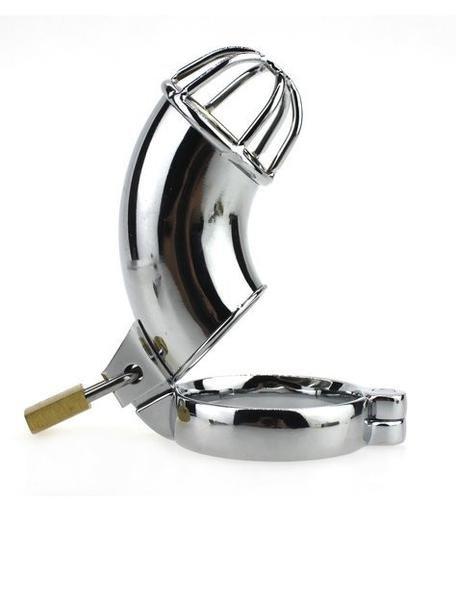 1707HS      Heavy Metal Locking Steel Chrome Cock Cage Chastity - MEGA Deal MEGA Deal   , Sub-Shop.com Bondage and Fetish Superstore