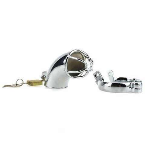 1707HS      Heavy Metal Locking Steel Chrome Cock Cage Chastity Chastity   , Sub-Shop.com Bondage and Fetish Superstore