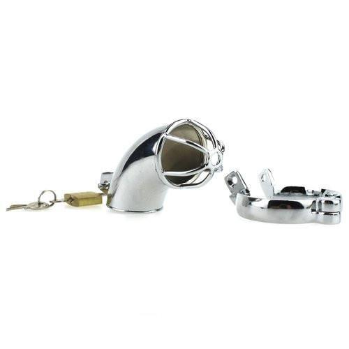 1707HS      Heavy Metal Locking Steel Chrome Cock Cage Chastity - MEGA Deal MEGA Deal   , Sub-Shop.com Bondage and Fetish Superstore