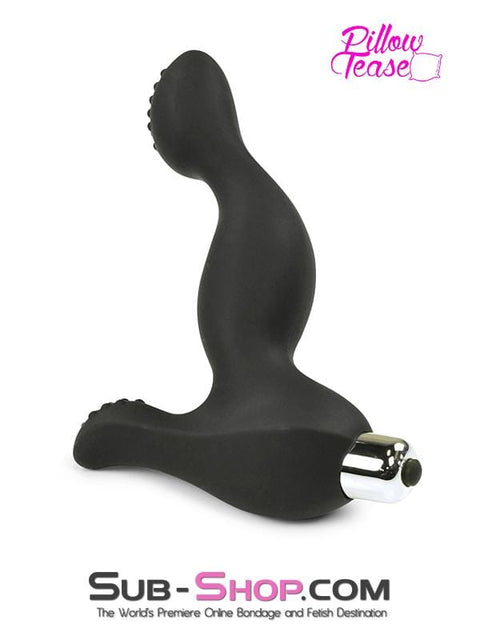 1712M      Prostate & Perineum Vibrating Silicone Dual Point Anal Massager - MEGA Deal Black Friday Blowout   , Sub-Shop.com Bondage and Fetish Superstore