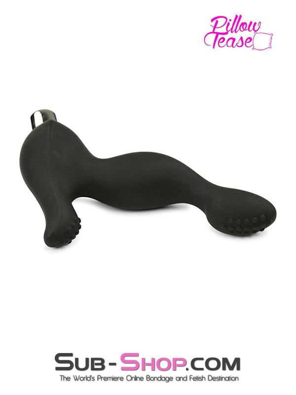 1712M      Prostate & Perineum Vibrating Silicone Dual Point Anal Massager Anal Toys   , Sub-Shop.com Bondage and Fetish Superstore