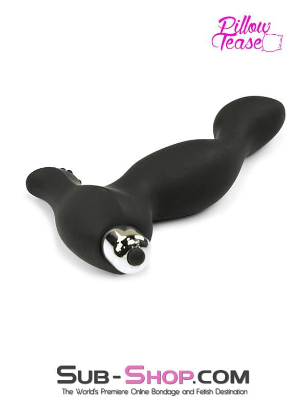 1712M      Prostate & Perineum Vibrating Silicone Dual Point Anal Massager Anal Toys   , Sub-Shop.com Bondage and Fetish Superstore