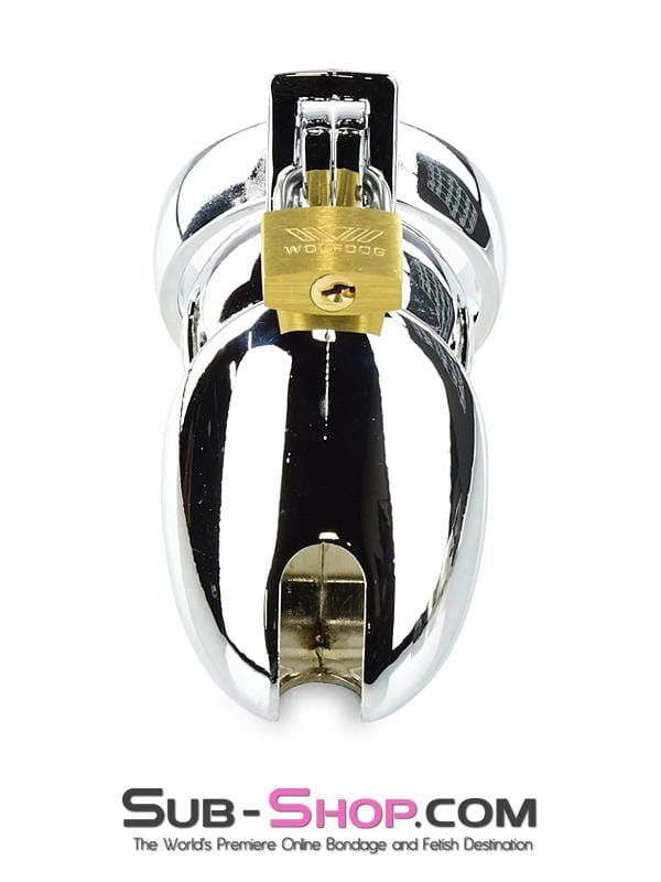 1715HS      Severe Cock Tease Torture Locking Chrome Steel Cock Cage Chastity Chastity   , Sub-Shop.com Bondage and Fetish Superstore